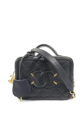 CHANEL Pre-Owned quilted CC vanity tote bag - Blue