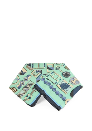 Hermès Pre-Owned Carré en Boucles scarf - Blue