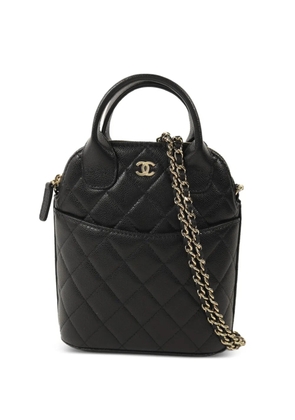 CHANEL Pre-Owned diamond-quilted tote bag - Black