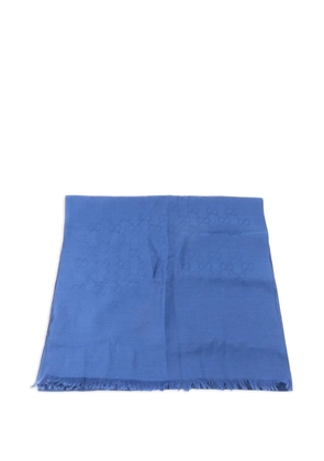 Gucci Pre-Owned monogram-pattern scarf - Blue