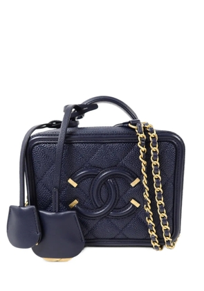 CHANEL Pre-Owned CC Filigree Vanity Case shoulder bag - Blue