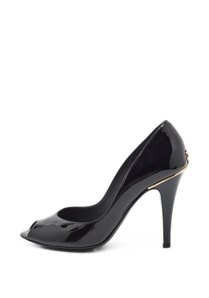 CHANEL Pre-Owned CC leather heeled pumps - Black