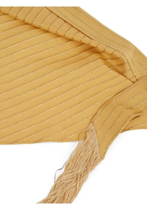 Taller Marmo Casablanca fringed headscarf - Yellow