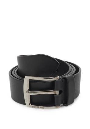 Burberry Pre-Owned rectangular-buckle leather belt - Black