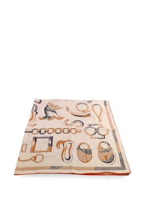 Hermès Pre-Owned Mors A Jouets Bandana scarf - Neutrals