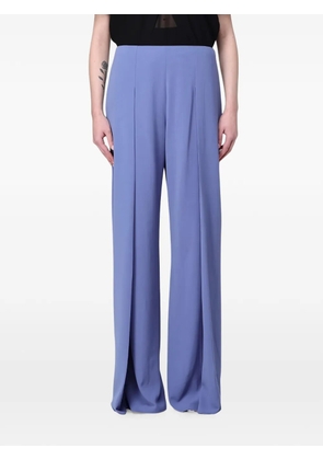 Emporio Armani crêpe-texture palazzo pants - Blue