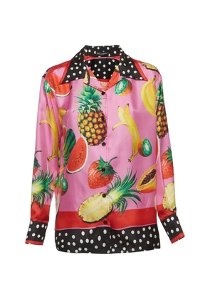 Dolce & Gabbana Pre-Owned 2020 fruit-print shirt - Pink