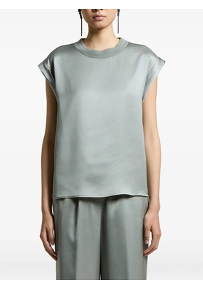 Peserico satin-finish blouse - Green