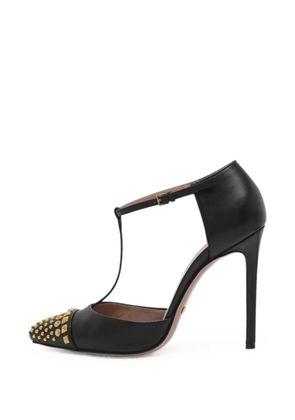 Gucci Pre-Owned Coline stud-embellished leather heeled pumps - Black