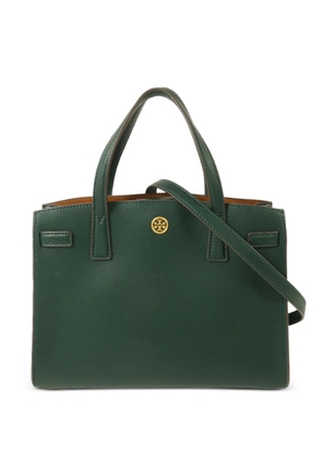 Tory Burch logo-plaque shoulder bag - Green