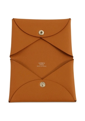 Hermès Pre-Owned Calvi Evercolor card holder - Neutrals
