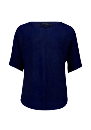 Betty Barclay fine-knit short-sleeve top - Blue