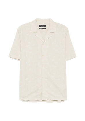 Marc O'Polo leaf-print short-sleeve shirt - Neutrals