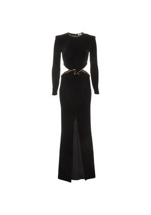 Elisabetta Franchi rhinestone-embellished maxi dress - Black