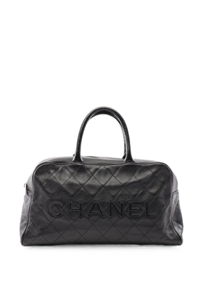 CHANEL Pre-Owned 2000-2002 Matelassé Caviar tote bag - Black