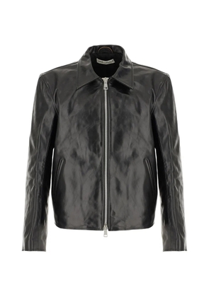 OUR LEGACY zip-up leather jacket - Black