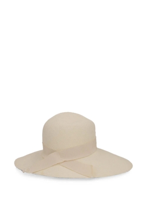 Philippe Model Paris bow-detail wide-brim hat - Neutrals