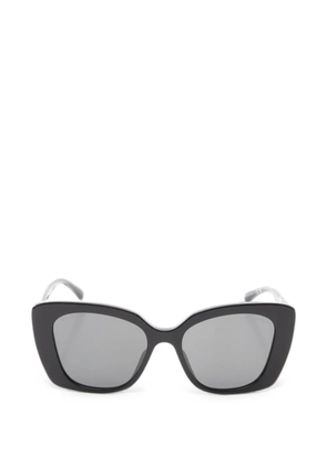 CHANEL Pre-Owned 1986-1988 rhinestone-embellished square-frame sunglasses - Black