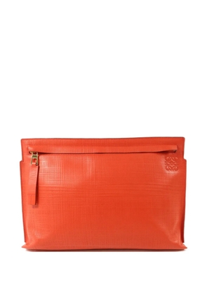 Loewe Pre-Owned T Pouch leather clutch bag - Red