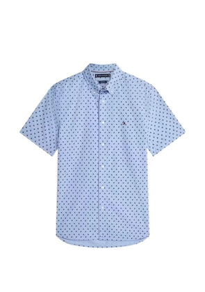 Tommy Hilfiger logo-embroidered shirt - Blue