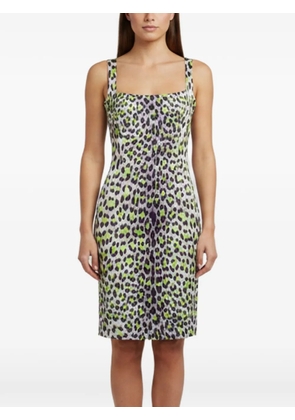 Just Cavalli Vintage leopard-print sleeveless mini dress - Purple