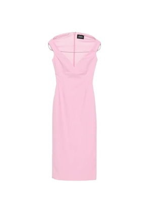 Solace London Monica V-neck sleeveless midi dress - Pink