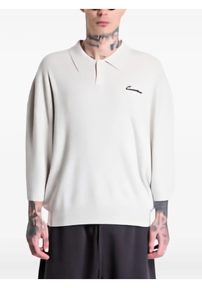 FEAR OF GOD ESSENTIALS Essentials logo-embroidered polo shirt - Neutrals