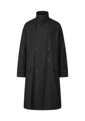 Y-3 double-breasted coat - Black