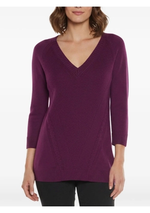 Burberry Pre-Owned V-neck knit sweater - Purple