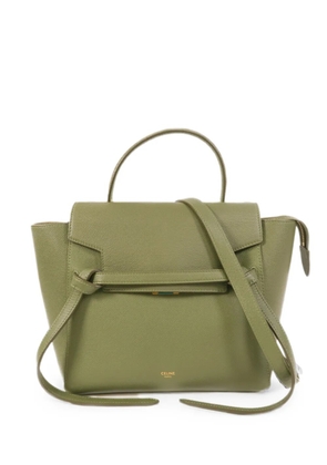 Celine Pre-Owned Micro Belt leather shoulder bag - Green