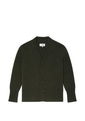 MM6 Maison Margiela wool V-neck cardigan - Green
