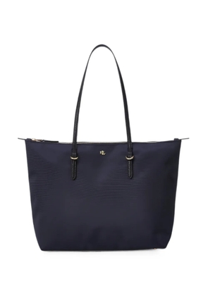 Lauren Ralph Lauren medium Keaton logo-plaque tote bag - Blue