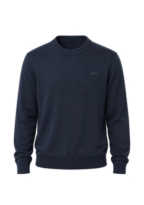 Diesel Out-Out logo-patch crew-neck sweater - Blue