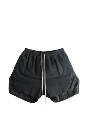 Rick Owens drawstring leather shorts - Black
