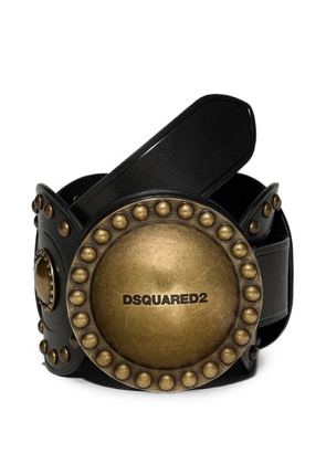 DSQUARED2 oversized studded leather belt - Black