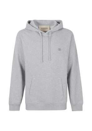 Valentino Garavani VLogo embroidered hoodie - Grey
