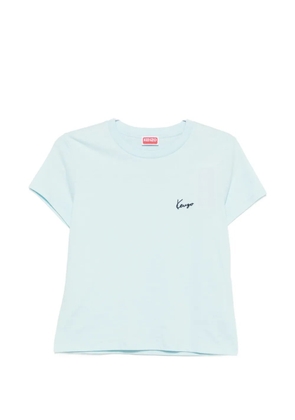 Kenzo logo-embroidered T-shirt - Blue