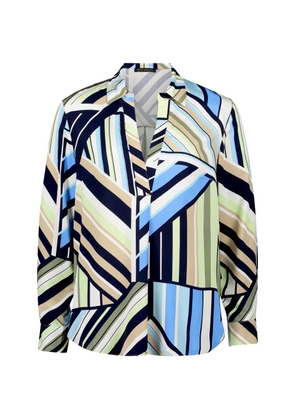 Betty Barclay abstract-print long-sleeve blouse - Blue