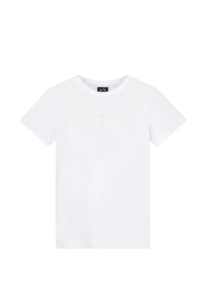 Armani Exchange logo-patch T-shirt - White