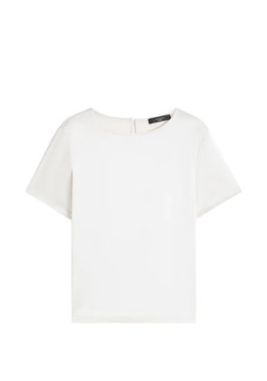 Weekend Max Mara satin keyhole-back T-shirt - Neutrals