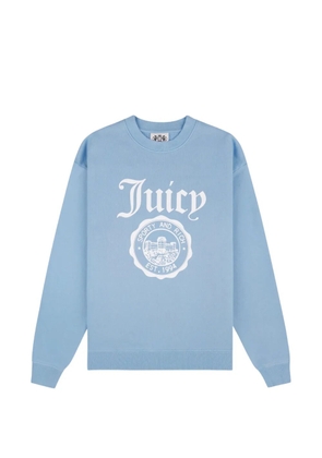 Juicy Couture x S&R logo-print crew-neck sweatshirt - Blue