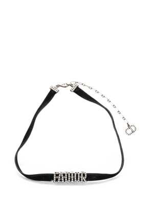 Christian Dior Pre-Owned J'Adior rhinestone-embellished necklace - Black