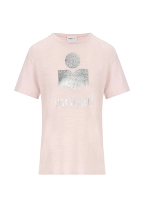ISABEL MARANT Zewel logo-print T-shirt - Pink