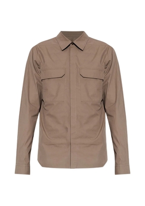Rick Owens flap-pocket long-sleeve shirt - Brown