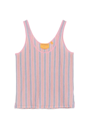 Guest In Residence stripe-pattern tank top - Pink