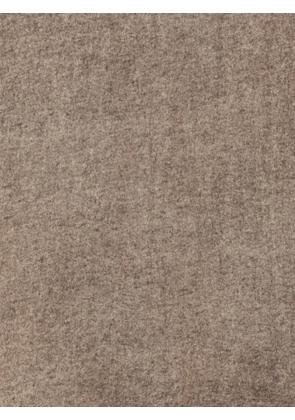 Avant Toi frayed cashmere scarf - Brown