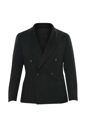 Tagliatore peak-lapel double-breasted blazer - Black