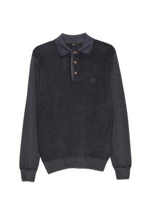 ETRO long-sleeve polo shirt - Blue