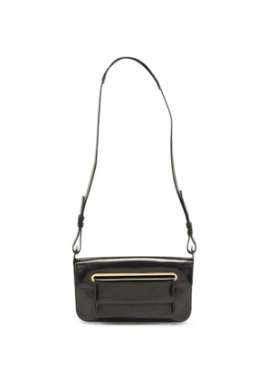 Givenchy Pre-Owned patent-leather flap shoulder bag - Black