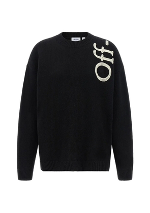 Off-White Vertical Bookish embroidered sweater - Black